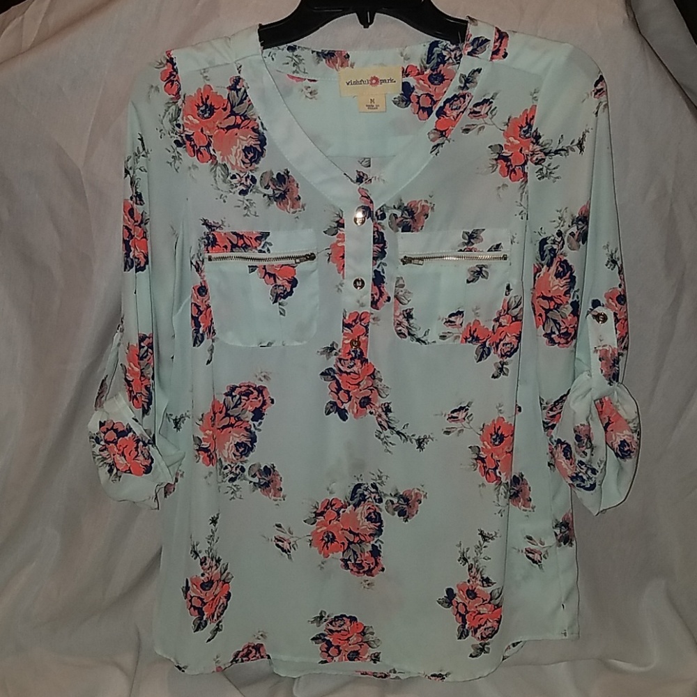 Wishful Park Women's Floral Blouse